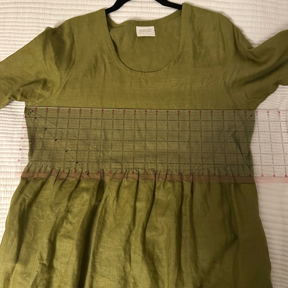 Conscious Clothing Green Linen Dress - Picture 8 of 11